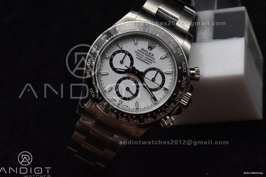 Factory In Dial 126500 SBF White FreshLook Rolex Steel 904L VS 1054 SL4801 1:1 Daytona Movement 0825